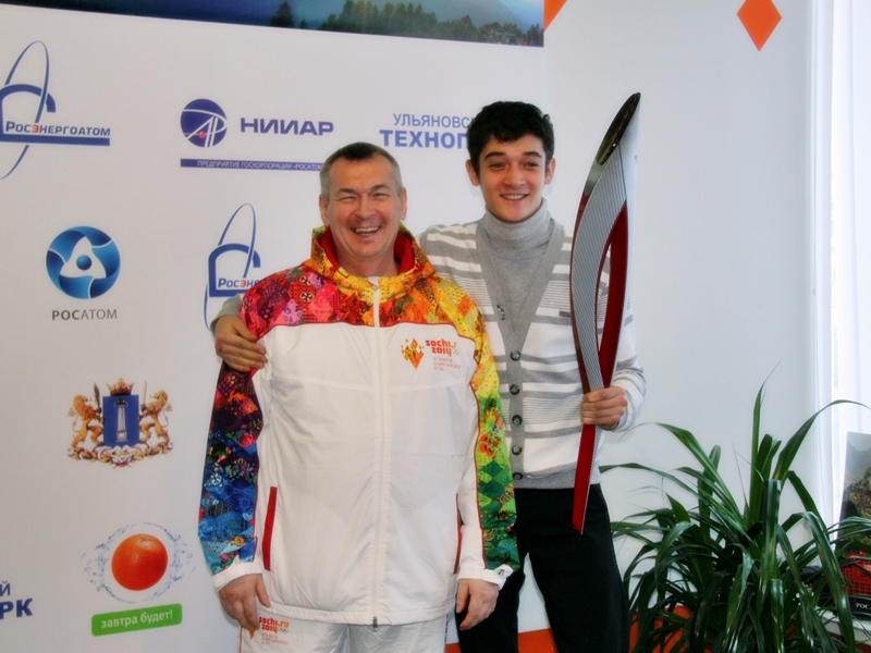 Фото к Символ Олимпиады в инфоцентре Ульяновска!