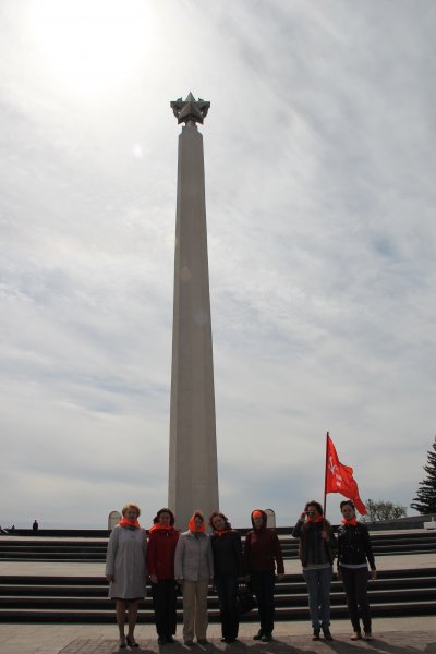 Фото к «Моё «Спасибо!» ветеранам: флешмоб к  70-летию со дня Победы в Великой Отечественной Войне в Ульяновске.