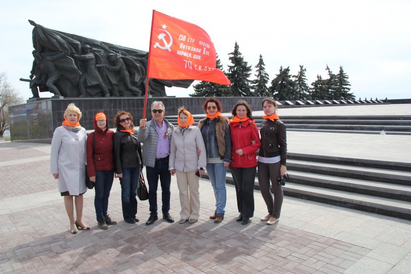 Фото к «Моё «Спасибо!» ветеранам: флешмоб к  70-летию со дня Победы в Великой Отечественной Войне в Ульяновске.